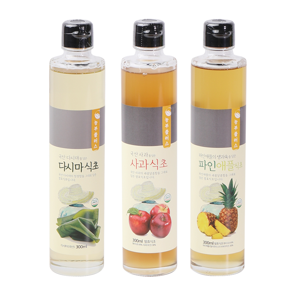 농부플러스 자연발효 다시마식초 300ml - 상세 이미지 2