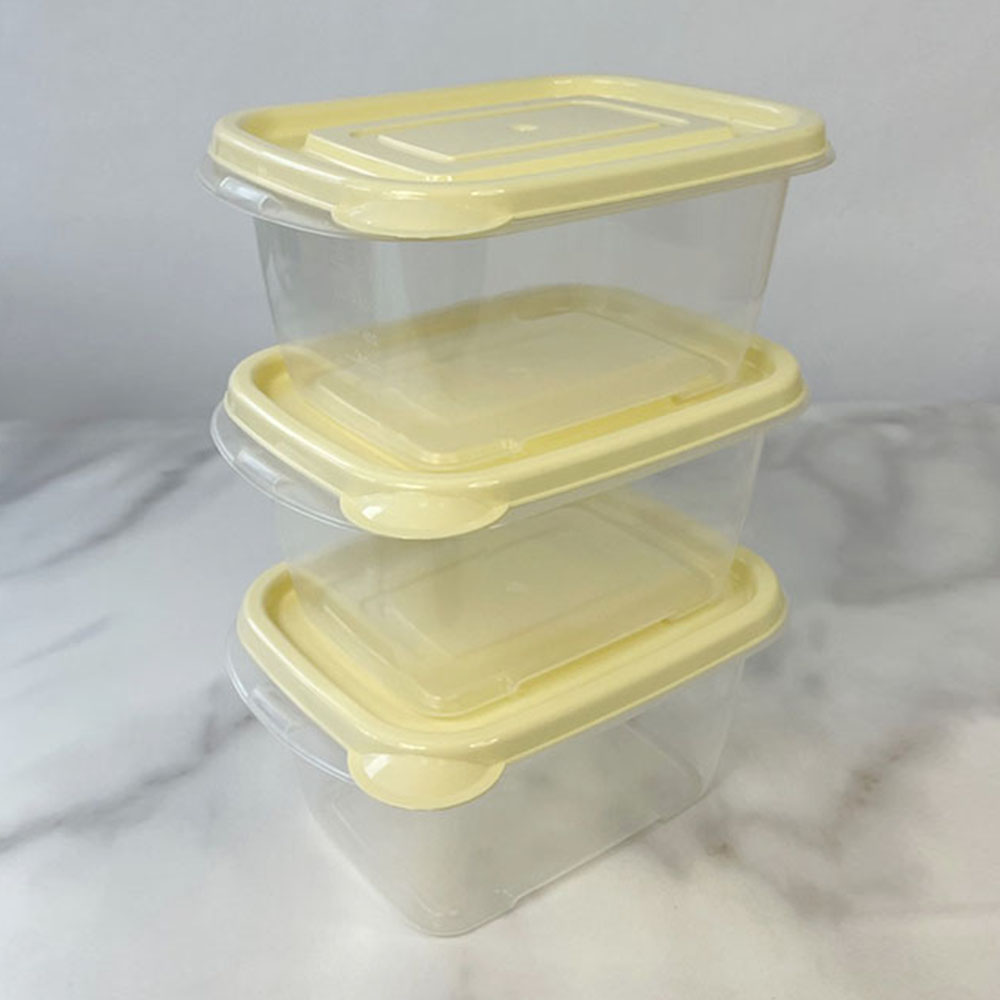 동양 탁 투명 밀폐용기 750ml 3P 냉장고정리 반찬통 1인 샐러드통 - 메인 이미지