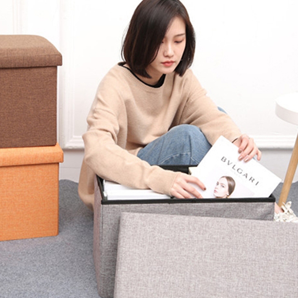 접이식정리함 패브릭폴딩박스 수납함보관함상자 침대밑수납장 이미지 7