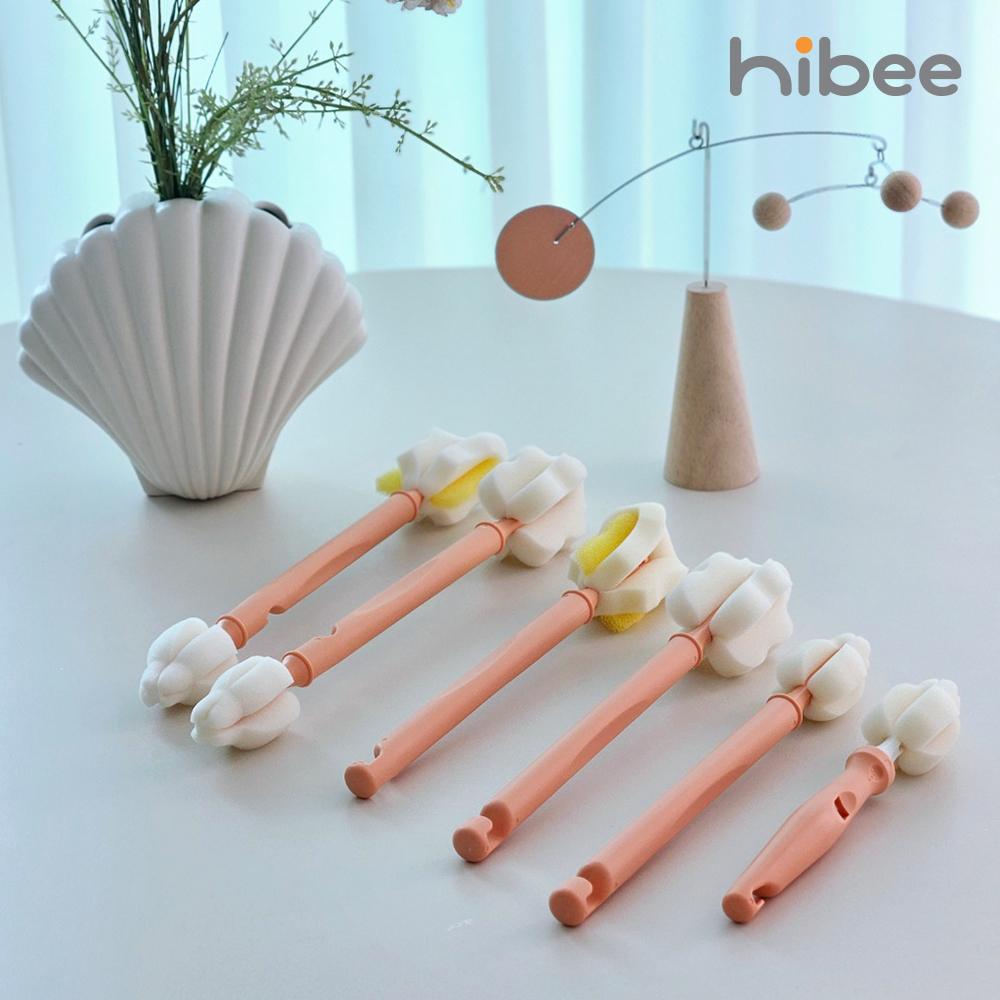 1세트+1세트 하이비 몽글이 젖병솔 젖병세척솔 롱미니 브러쉬