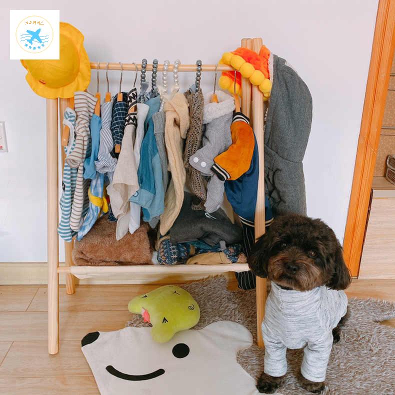 강아지 옷장 행거 고양이 원목 미니 옷걸이 애견 - 상세 이미지 2