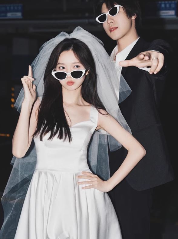 셀프웨딩원피스 커플룩 시밀러룩 스튜디오촬영 무대연주회 화보촬영 이미지 4