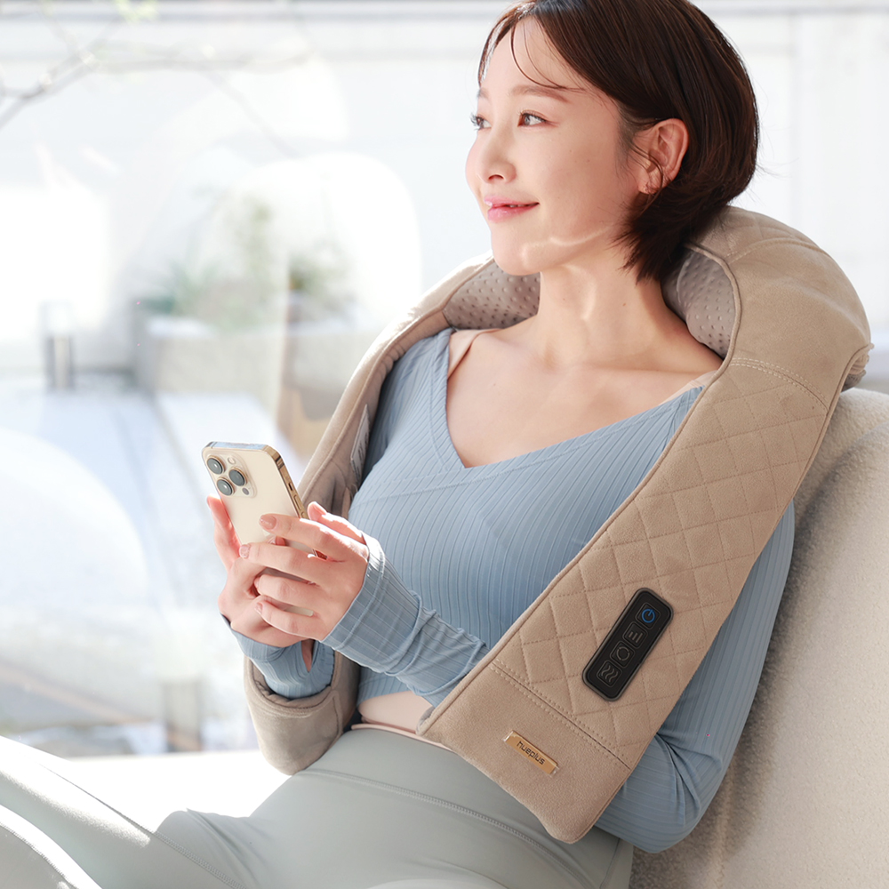 휴플러스 무선 목 어깨 안마기 마사지기 듀얼태핑 두드림 코드제로 Cordzero-3300 상세 이미지 4