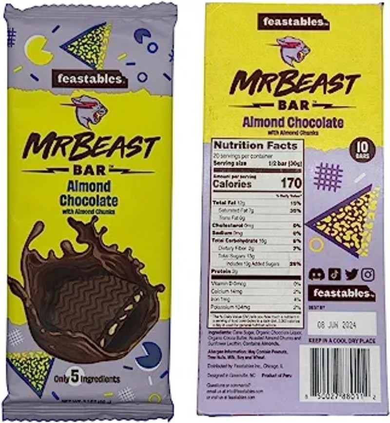 미스터비스트 초콜릿 바 5종 세트 : 픽미온