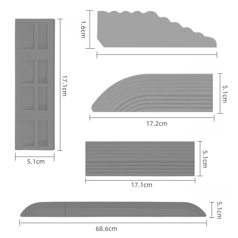 로봇청소기경사로 문턱 매트 휠체어 단차해소기 경사로 발판 이미지 4