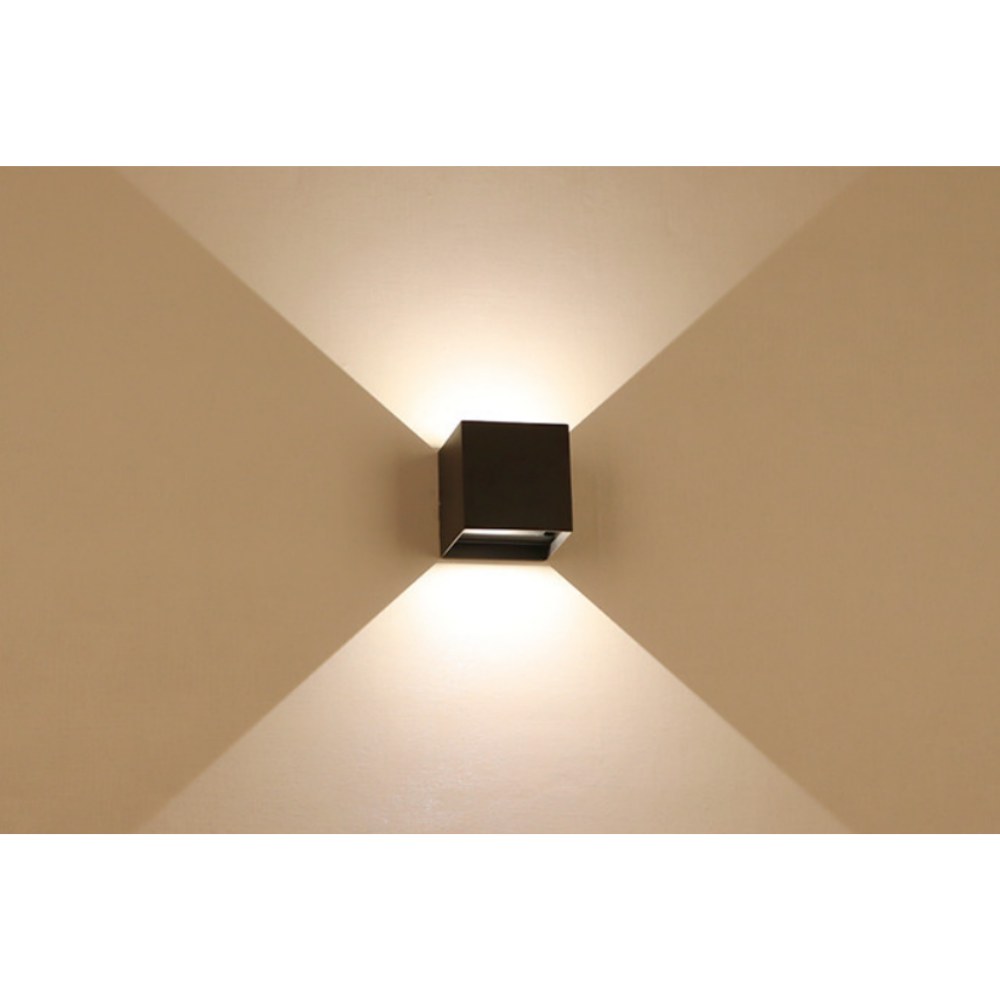 KS인증 사각벽등 LED 거실 외부 화장실 포인트 베란다 벽등 벽부등 블랙 - 메인 이미지