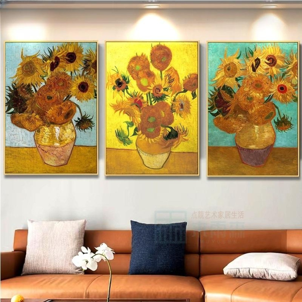 반고흐 해바라기 액자 유화 그림 유명 화가 예술 작품 인테리어 고급 행운 돈복 21종 제품 이미지