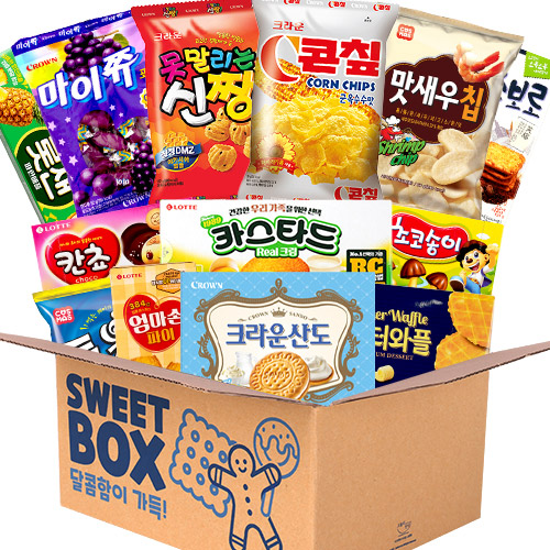누구나조아 스위트박스 심플B 답례품 간식 과자 모음 종합 선물 어린이 단체 대용량 - 상품 이미지