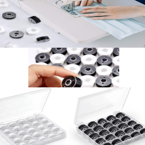 재봉틀 재봉실 보빈 실 25p 미싱 수예 DIY 바느질 부자재 - 상품 이미지