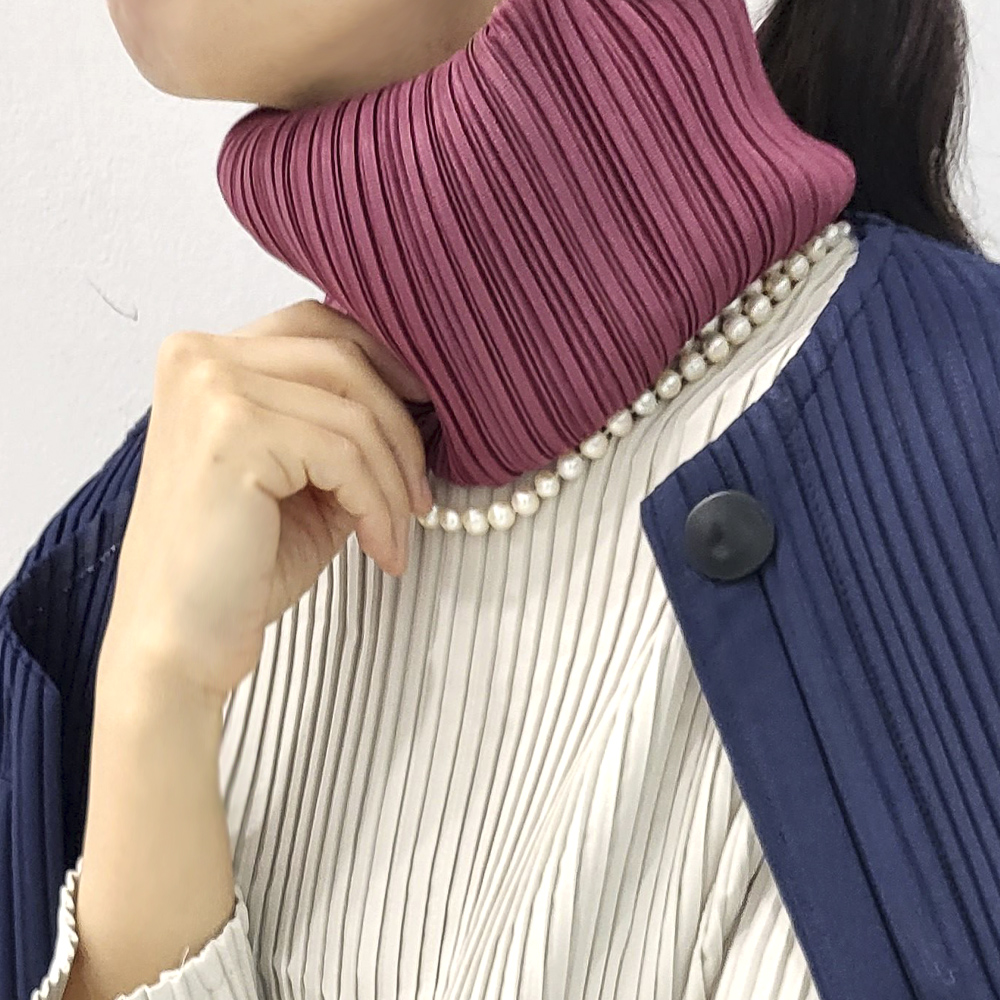플리츠 워머 마카롱 훼이크 골프워머 목토시 선물용 남녀공용 목폴라 가벼운선물 8칼라 이미지 7