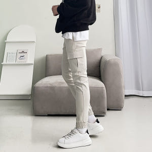 남자카고조거팬츠 빅사이즈 밴딩 스판 남자면바지 착용 후기 | 사이즈/핏 총정리 - 상품 이미지 2