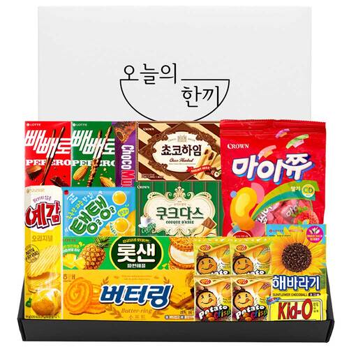 누구나조아 오늘의 간식 프리미엄 답례품 모음 과자집 종합 선물 어린이 단체 대용량 세트 - 상품 이미지