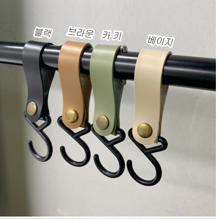 가죽 감성 인디언 행어 고리 캠핑용 행거 고리 후크 컵 소품 걸이 솔캠 혼캠 차박 카라반 - 상세 이미지 2