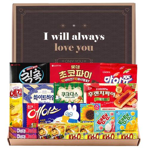 누구나조아 올웨이즈럽 프리미엄 답례품 모음 과자집 종합 선물 어린이 단체 대용량 세트 - 상품 이미지