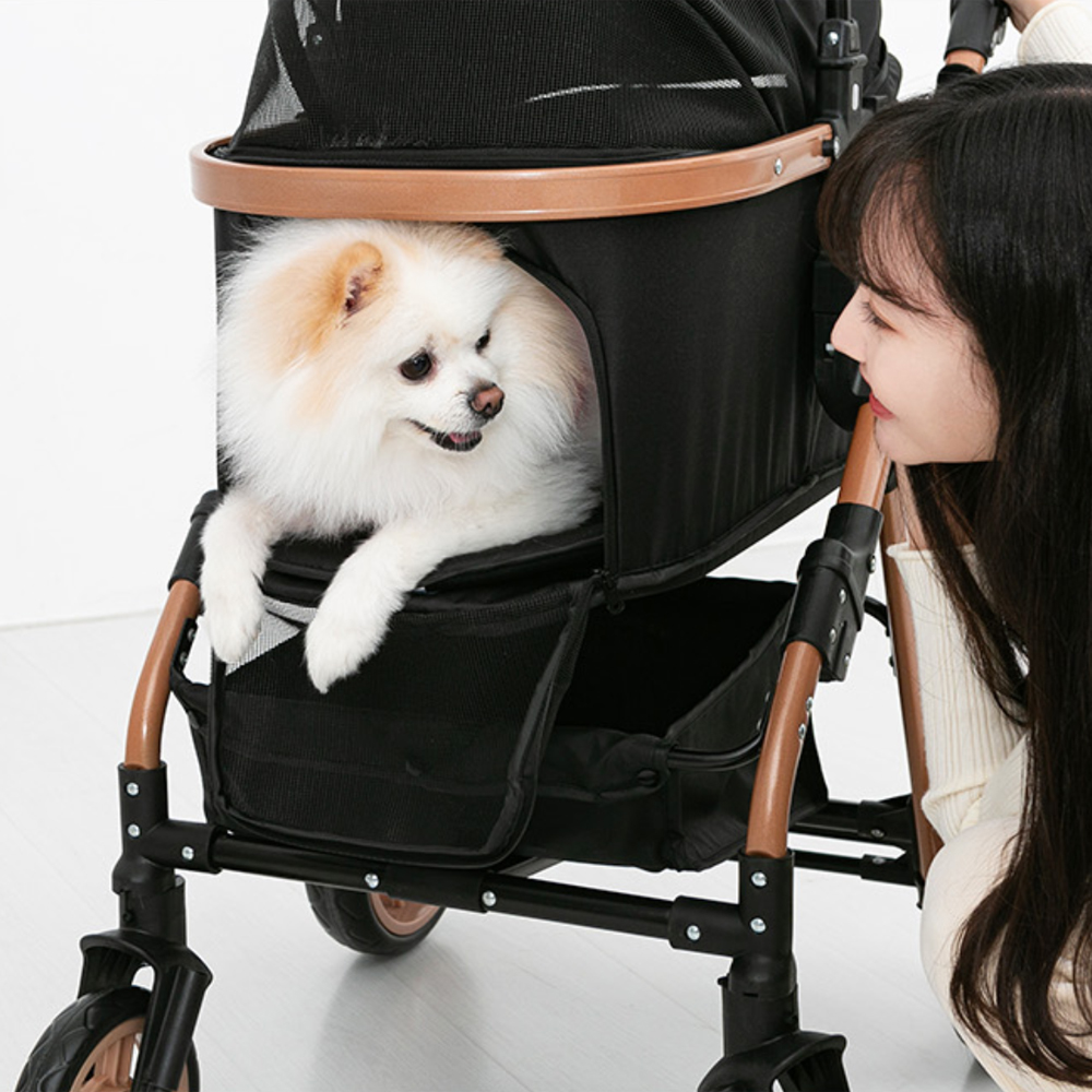 워크멍 접이식 분리형 강아지유모차 개모차 다크브라운 4101.5687, FREE(One size)