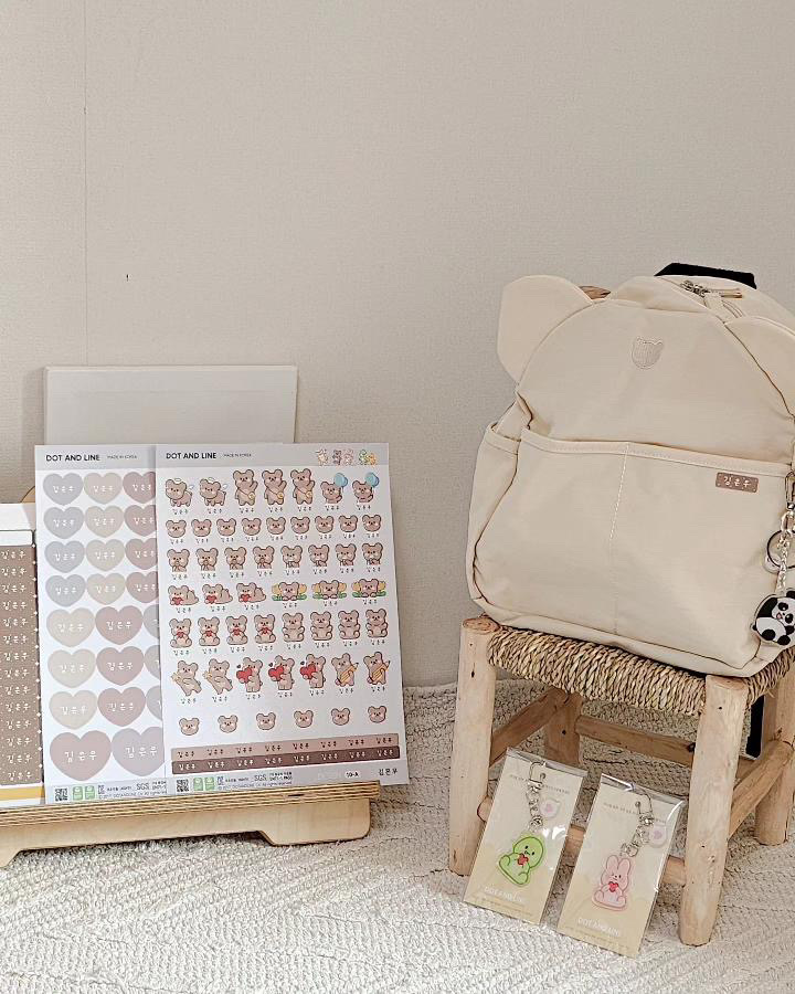 방수 네임스티커 이름 어린이집 4-C 백색 A4