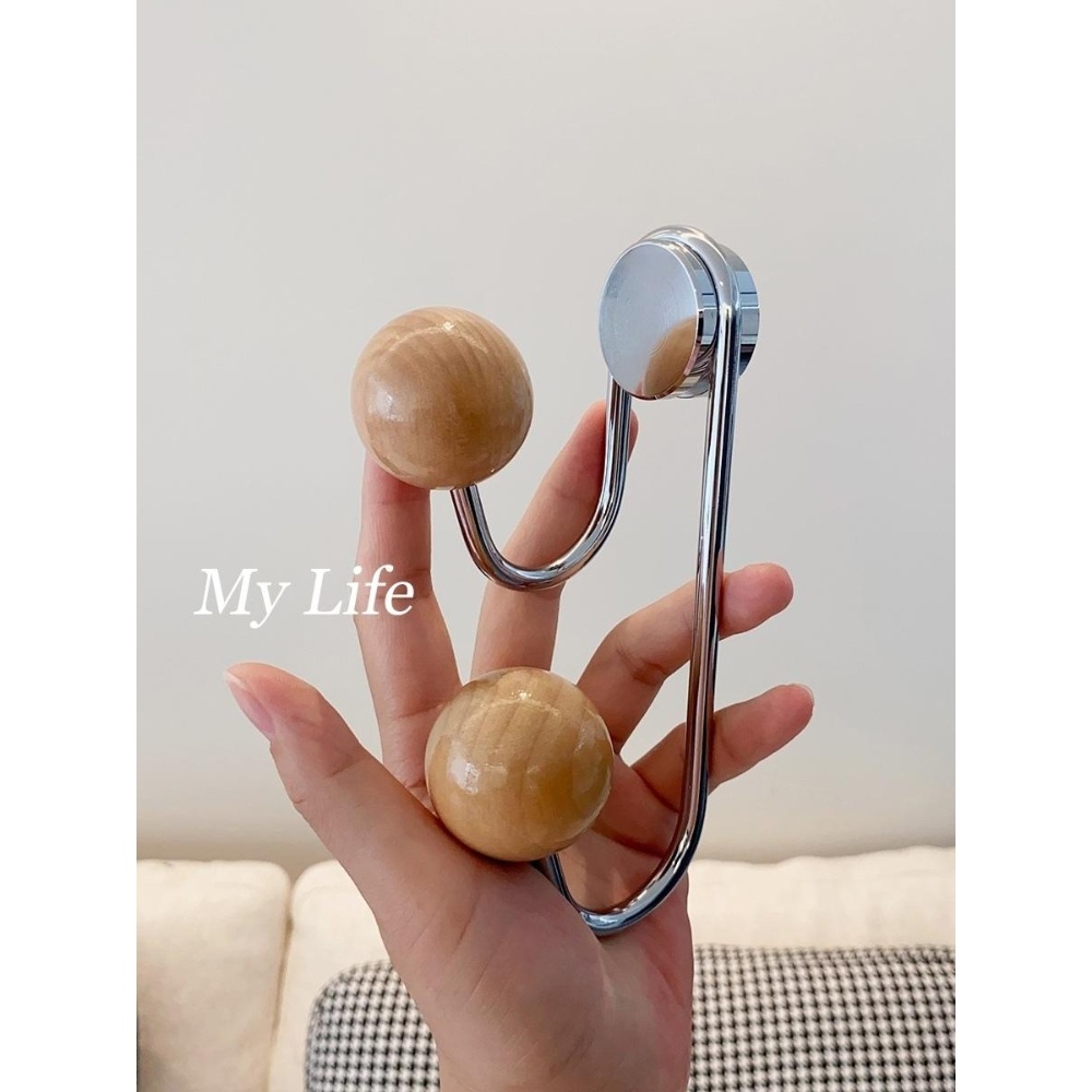 자석코트랙 행거 보관 가방 마그네틱 냉장고 출입문 방문 공간절약 인테리어 감성 소품 3컬러 - 상세 이미지 3