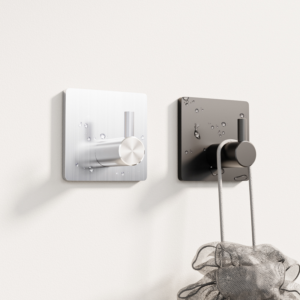 1+1 초강력 벽에붙이는고리 무타공후크 가방걸이 현관마스크걸이 고리타입 3M테이프 제품 이미지