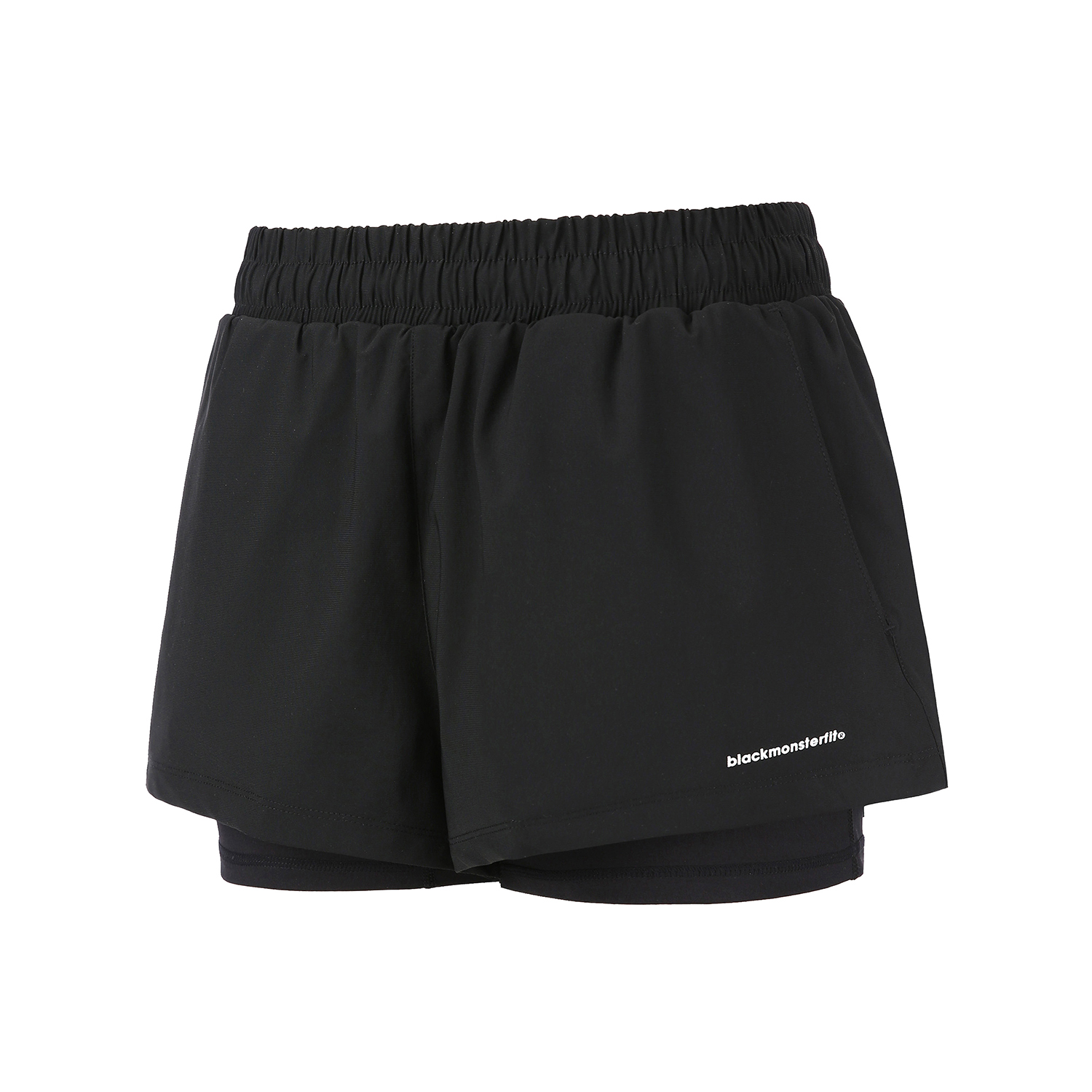 [블랙몬스터핏]여성 투인원 3부 래쉬가드 바지 여자 수영복 하의 반바지 팬츠 워터레깅스