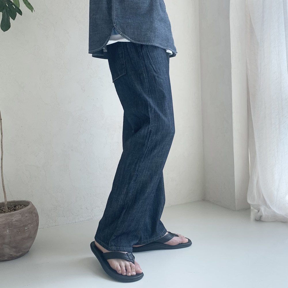 남자여름청바지 남자와이드청바지 생지데님 - 상세 이미지 2