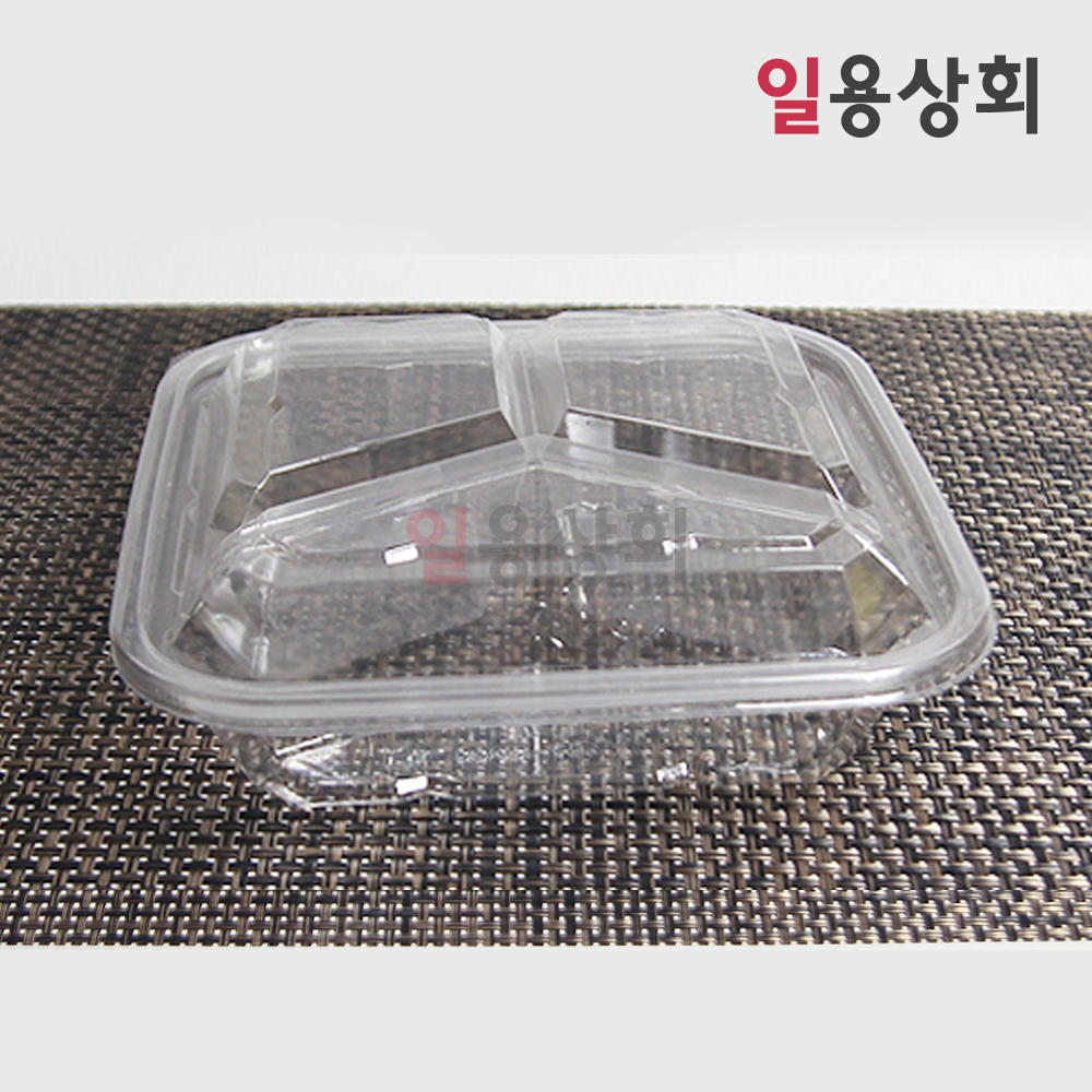 반찬 샐러드용기 DL-41 (3칸) 400세트 색상선택 : 일용상회