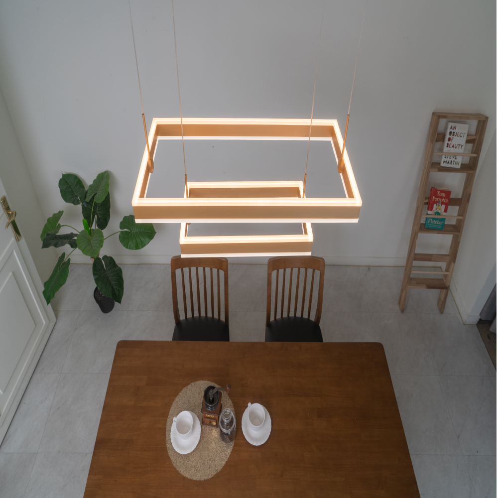 국내제작/KS인증/무료당일배송 6인용식탁등 국산 LED 50W 펜던트 주방 식탁등 골드 - 상세 이미지 3