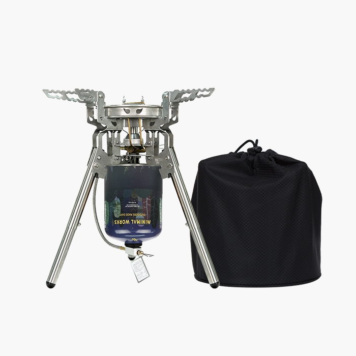 미니멀웍스 파워스토브W 강염버너 캠핑 고화력 전용 가방 세트