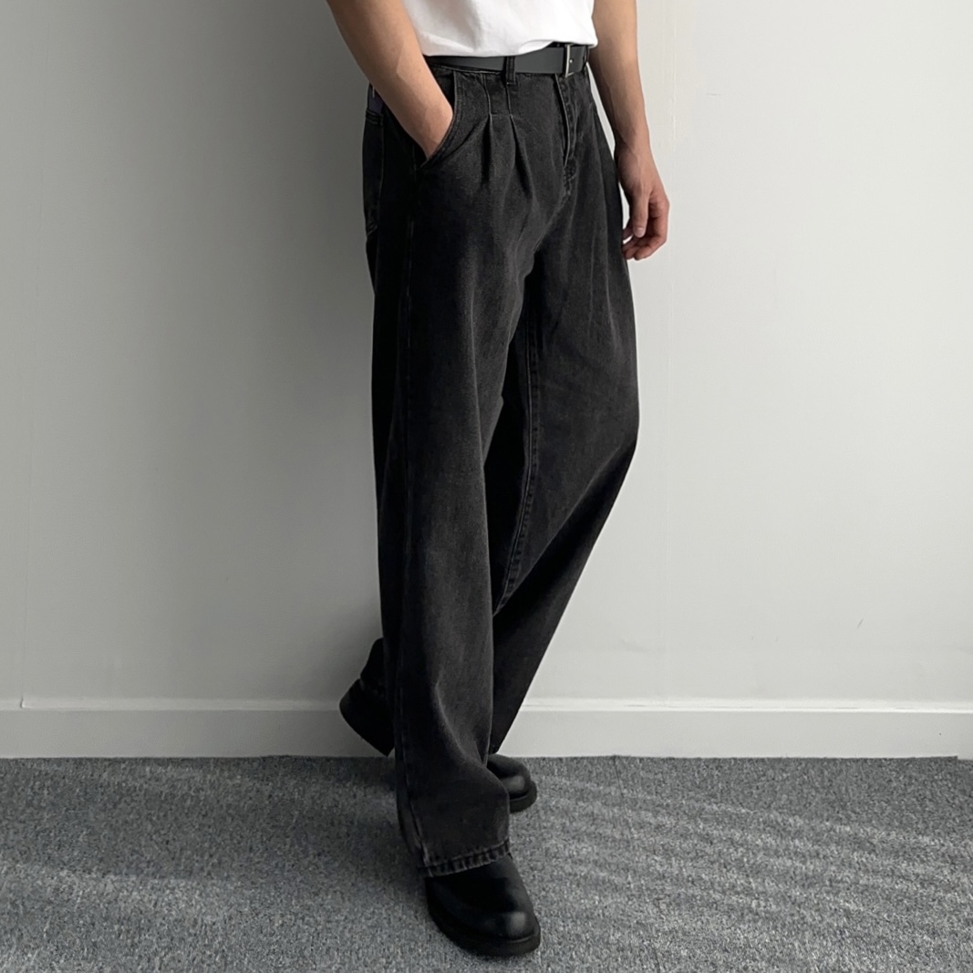 1+1 남자통청바지 남자블랙진 - 상세 이미지 5