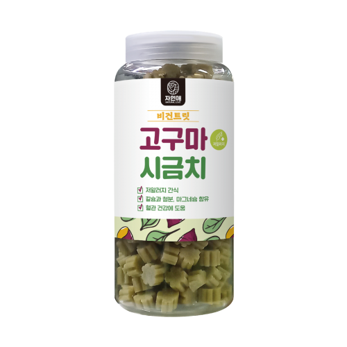 자연애 보틀 비건트릿 고구마+시금치, 460g, 1개 - 상품 이미지