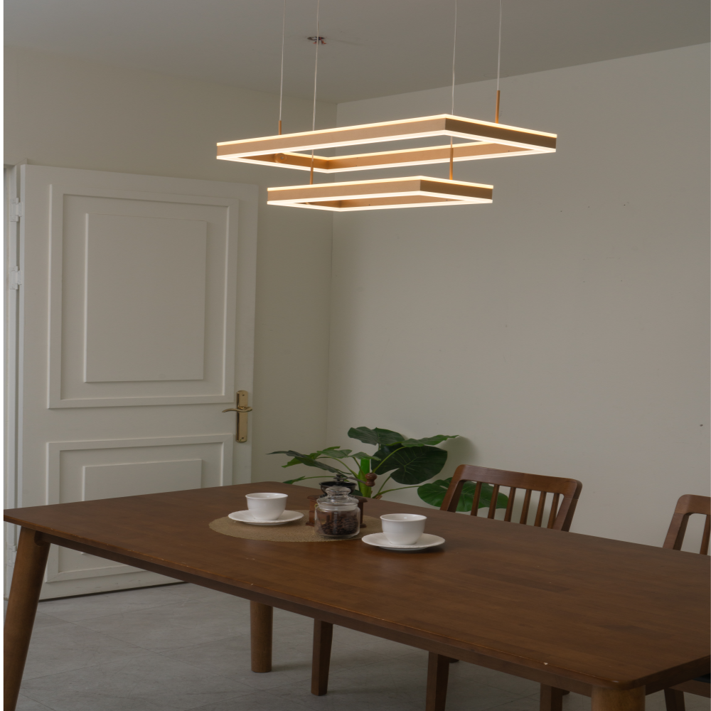 국내제작/KS인증/무료당일배송 6인용식탁등 국산 LED 50W 펜던트 주방 식탁등 골드 - 상세 이미지 4