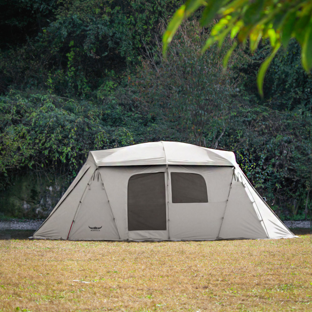 버팔로 리빙쉘 텐트 장박 감성 글램핑 블랙코팅 대형 패밀리 돔텐트 L1라운지