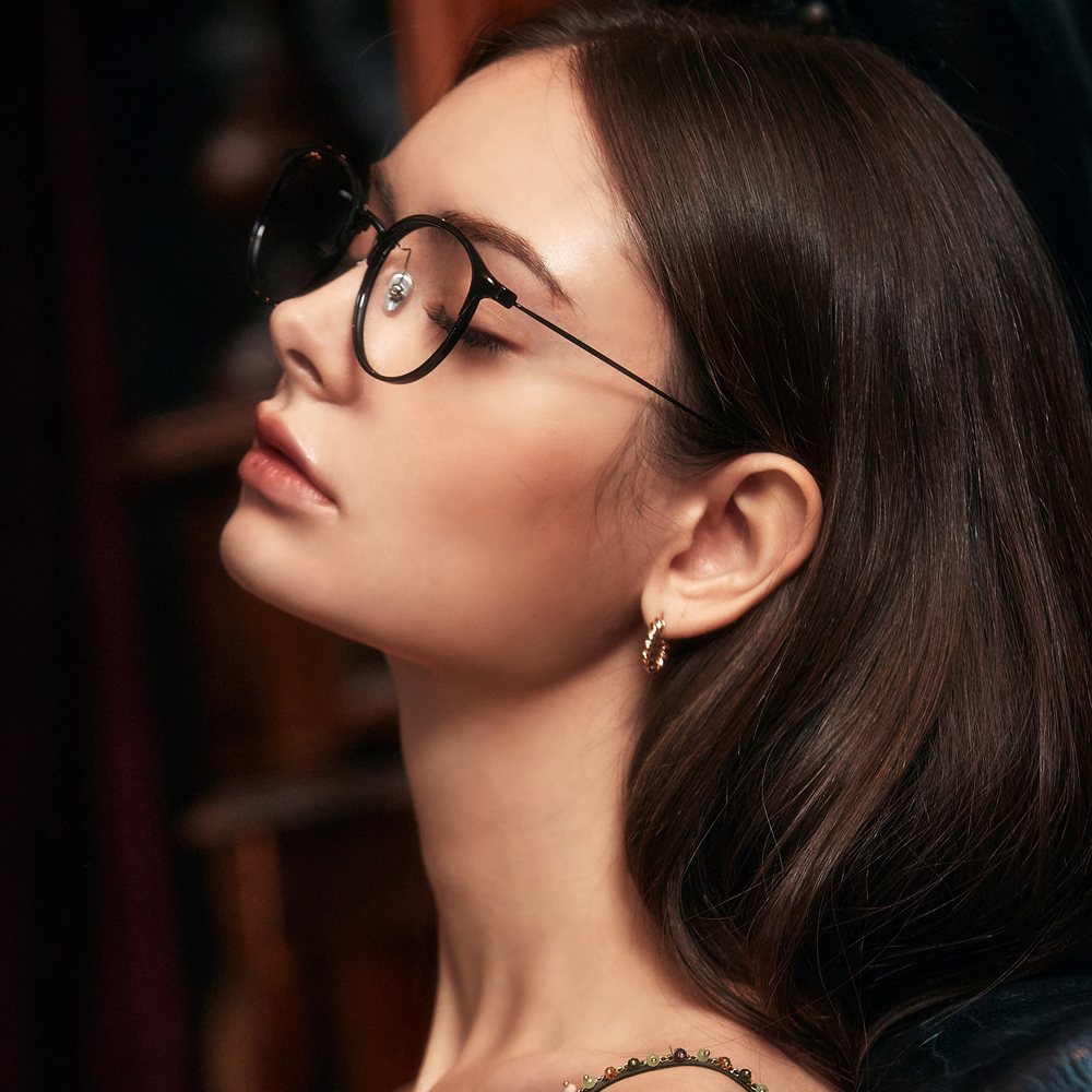 블루라이트차단 가벼운 5g 안경테 검정 투명 남자 여자 뿔테 얇은