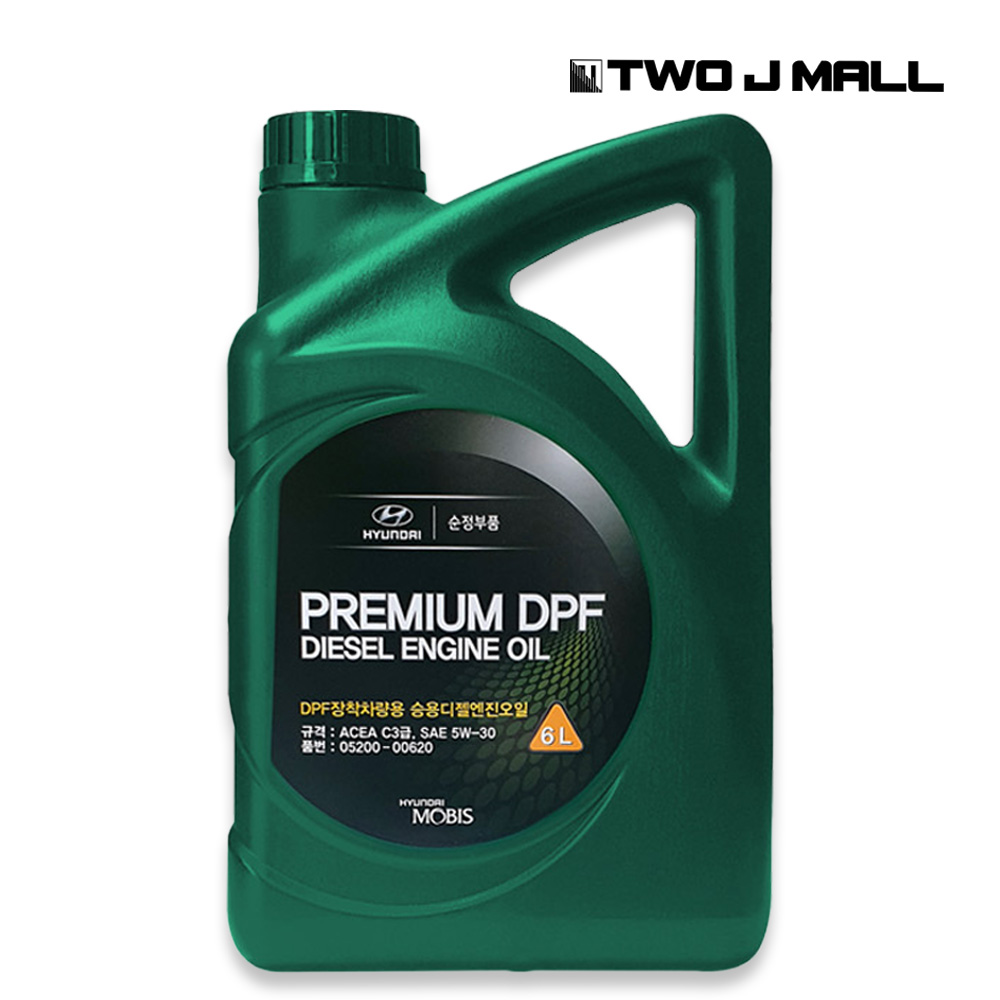 현대 순정 엔진오일 dpf 디젤 6L 5w30 05200-00620