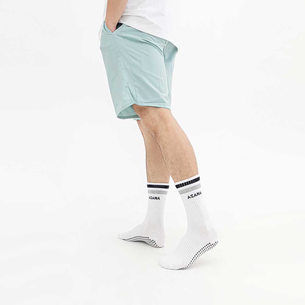 아사나 골지 크루삭스(남성용) 스포츠 요가 필라테스 양말 남자 논슬립 미끄럼방지 발큰여성 - 상세 이미지 2