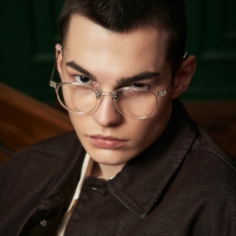 블루라이트차단 가벼운 5g 안경테 검정 투명 남자 여자 뿔테 얇은