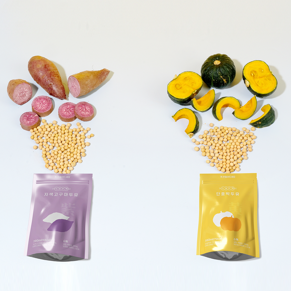 두유본색 홍콩두유 국산콩 무가당 자색고구마 두유 (10개입)