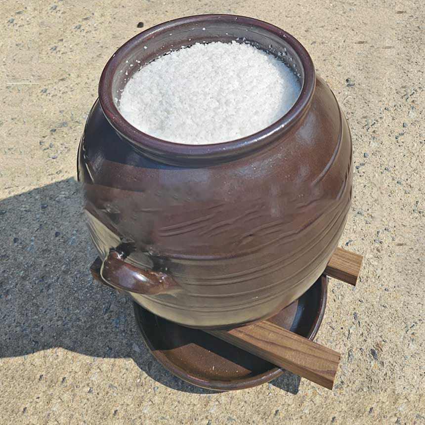 신일토기 항아리 장독대 장독 옹기 나무받침 30cm / 33cm / 40cm 2개 1세트 - 상품 이미지
