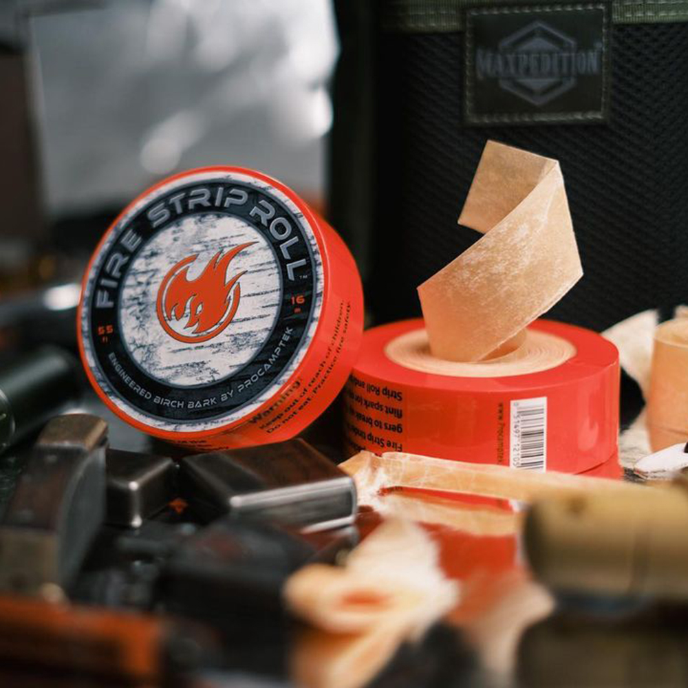 프로캠텍 파이어 스틱+롤+가방 키트 세트 착화제 캠핑 장작 불쏘시개 연료