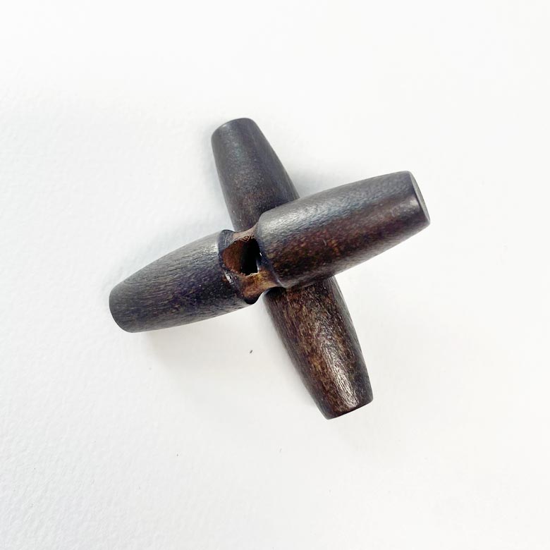 6cm 1구 앵글 떡볶이단추 토글단추 코트단추 이미지 6