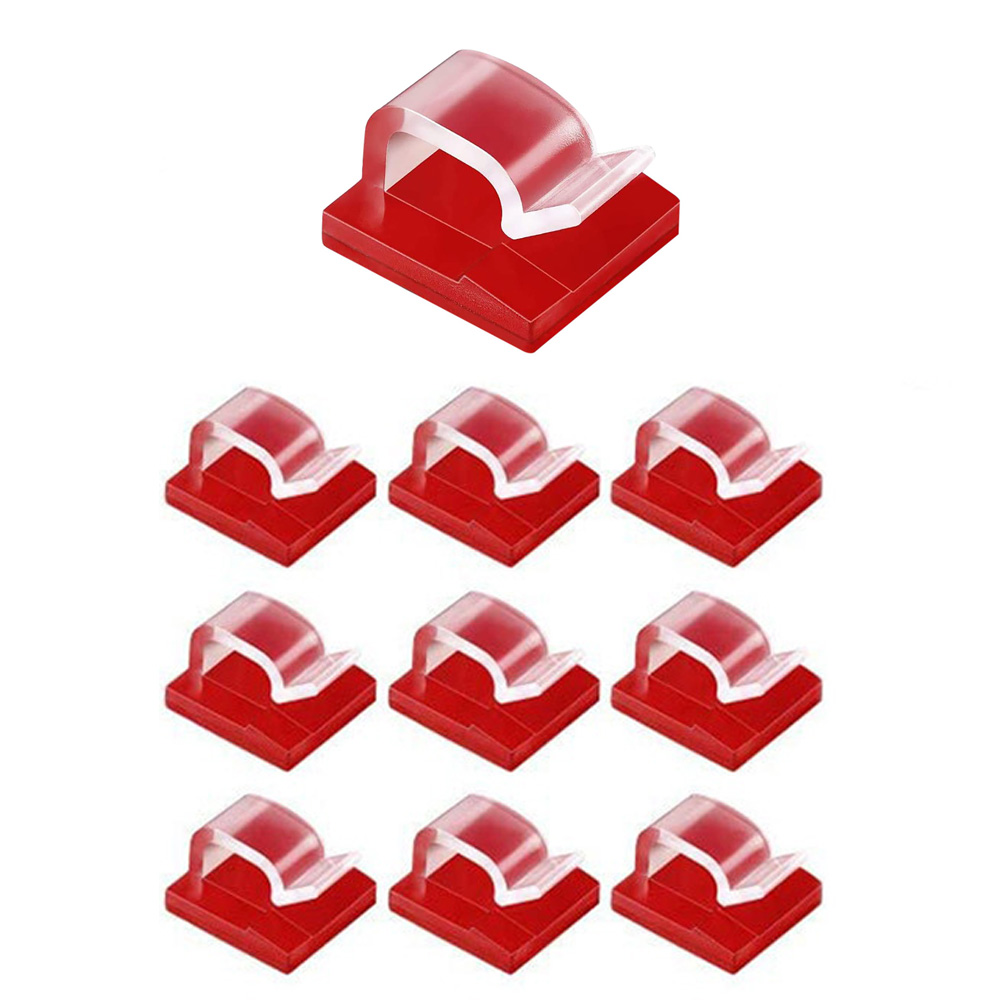 선정리클립 10개 자동차 차량 전기선 케이블 배선 랜선 전선 벽 고정 클립 홀더 소형