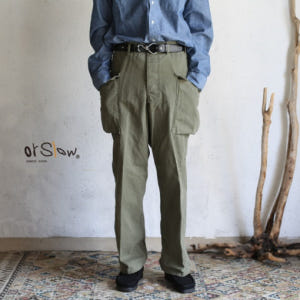 오어슬로우 카고 팬츠 U.S ARMY 2 포켓 바지 M-43 ORSLOW 착용 후기 | 사이즈/핏 총정리 - 상품 이미지 1
