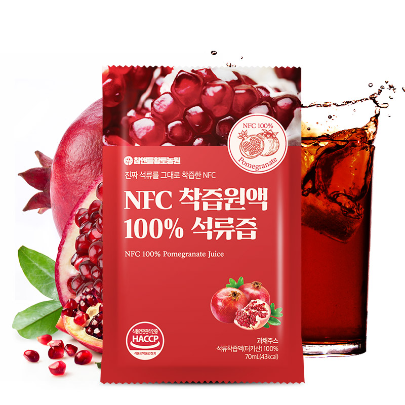 참앤들황토농원 착즙 석류즙 70ml 30포, 4개 - 상세 이미지 5