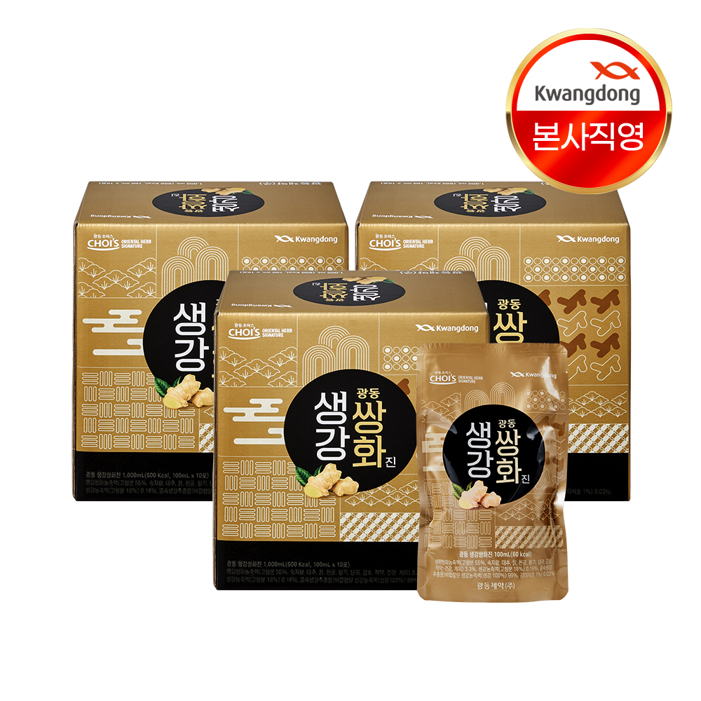 광동 생강 쌍화진 3000ml, 3개 - 상세 이미지 2