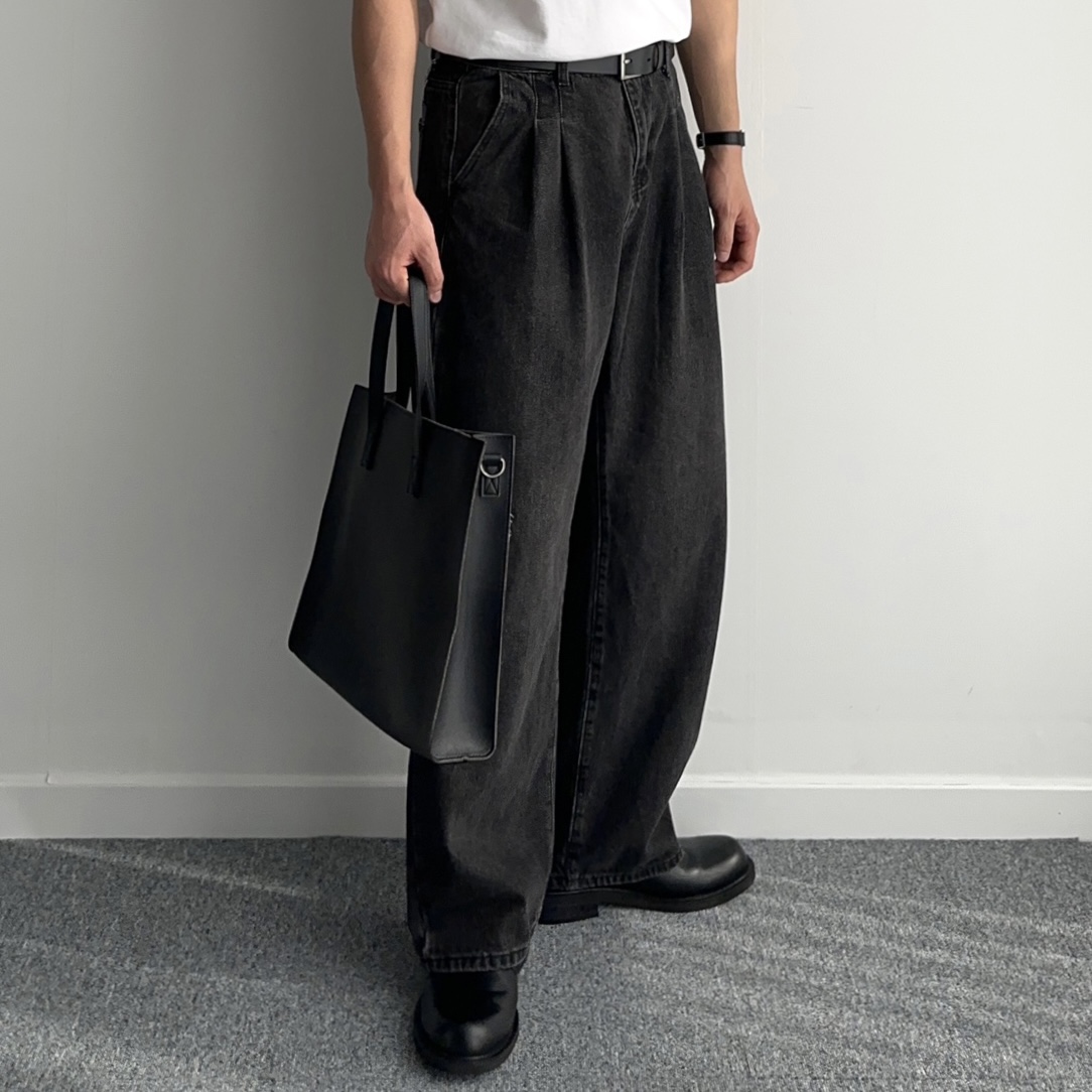 1+1 남자통청바지 남자블랙진 - 상세 이미지 2