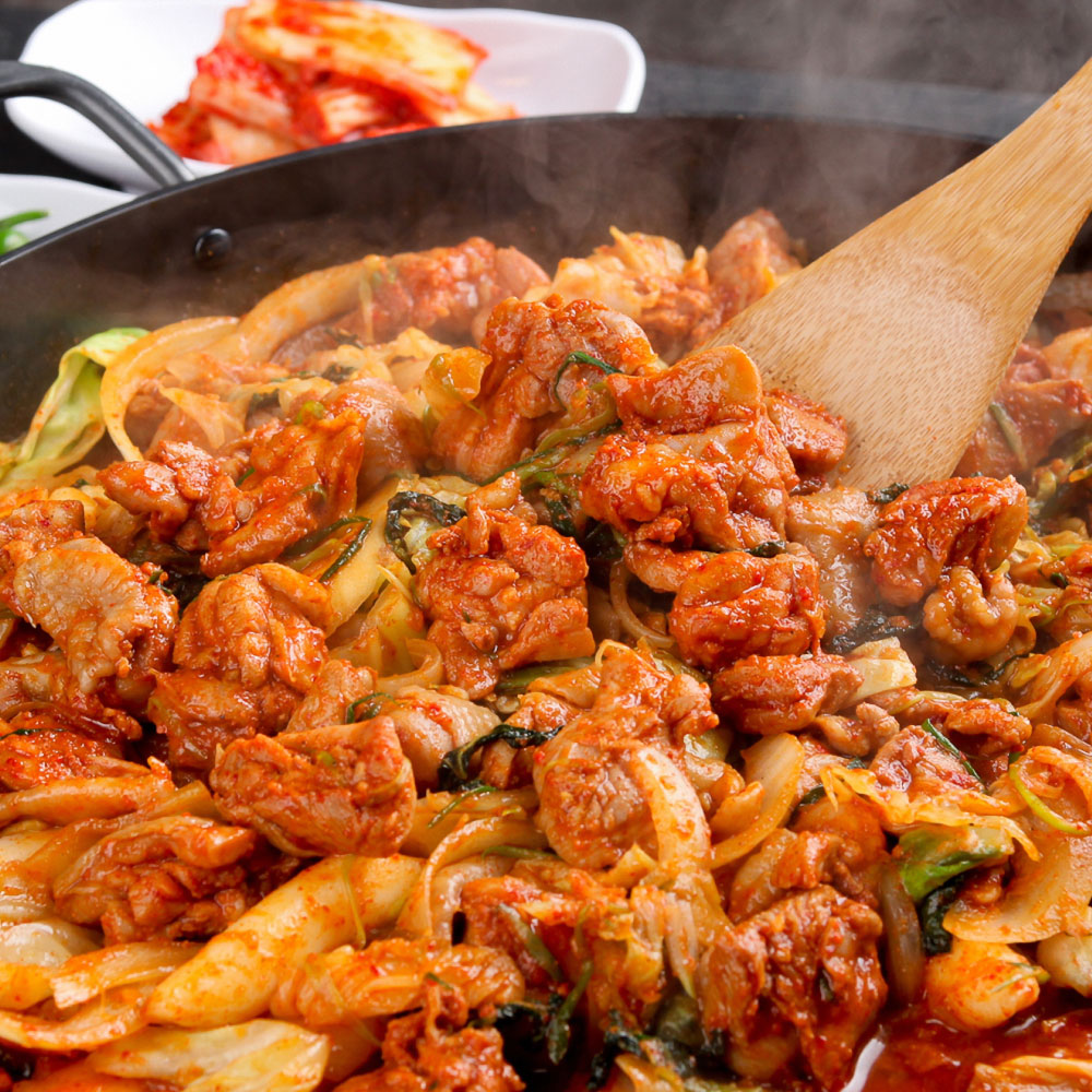 집에서먹자 춘천 닭갈비 국내산 양념 닭다리 살 닭갈비 캠핑요리 순살 500g 1kg