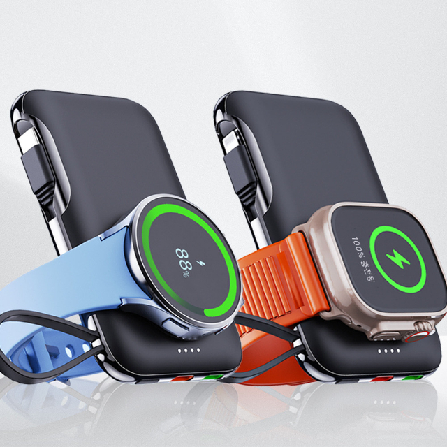 3in1 갤럭시워치8 z폴드7 충전기 아이폰17 애플워치11 호환 휴대용 보조 배터리 충전