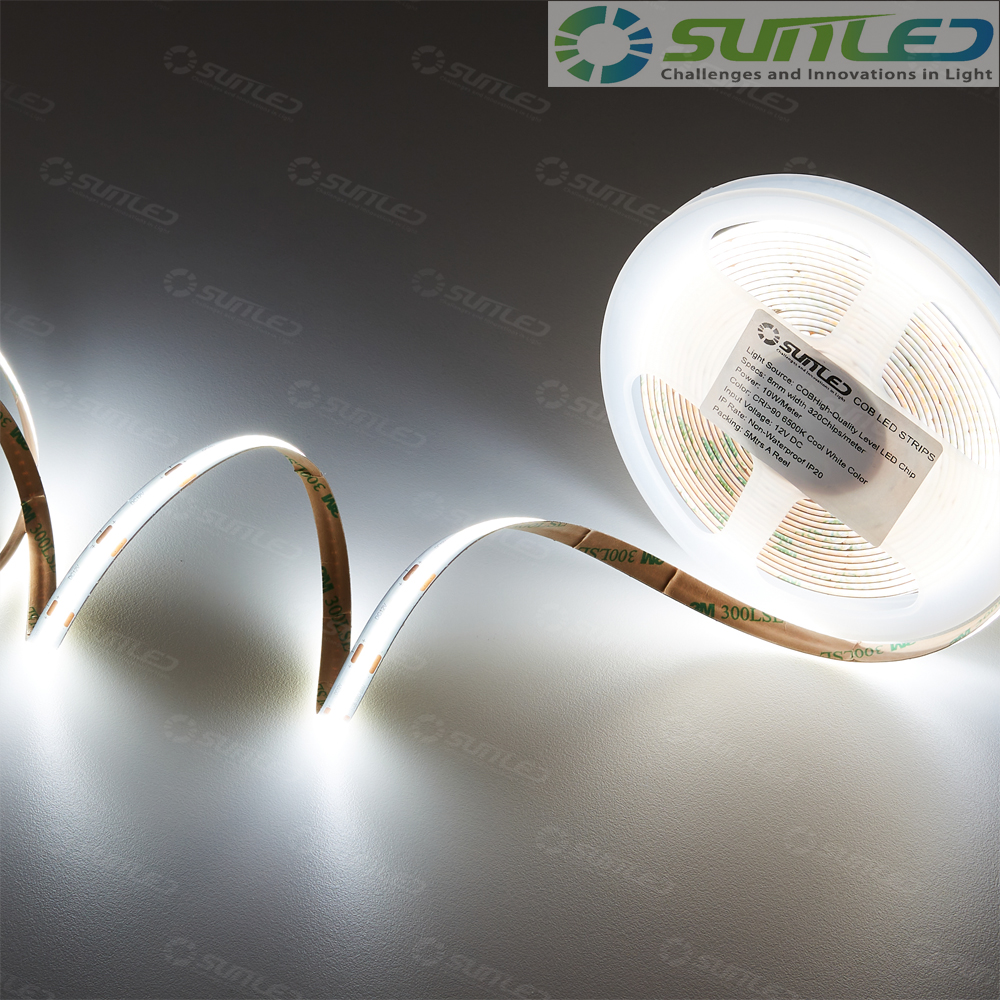 COB LED바 5m롤 24V 12V 화이트 스트립 면발광 줄조명 플렉시블 DIY인테리어