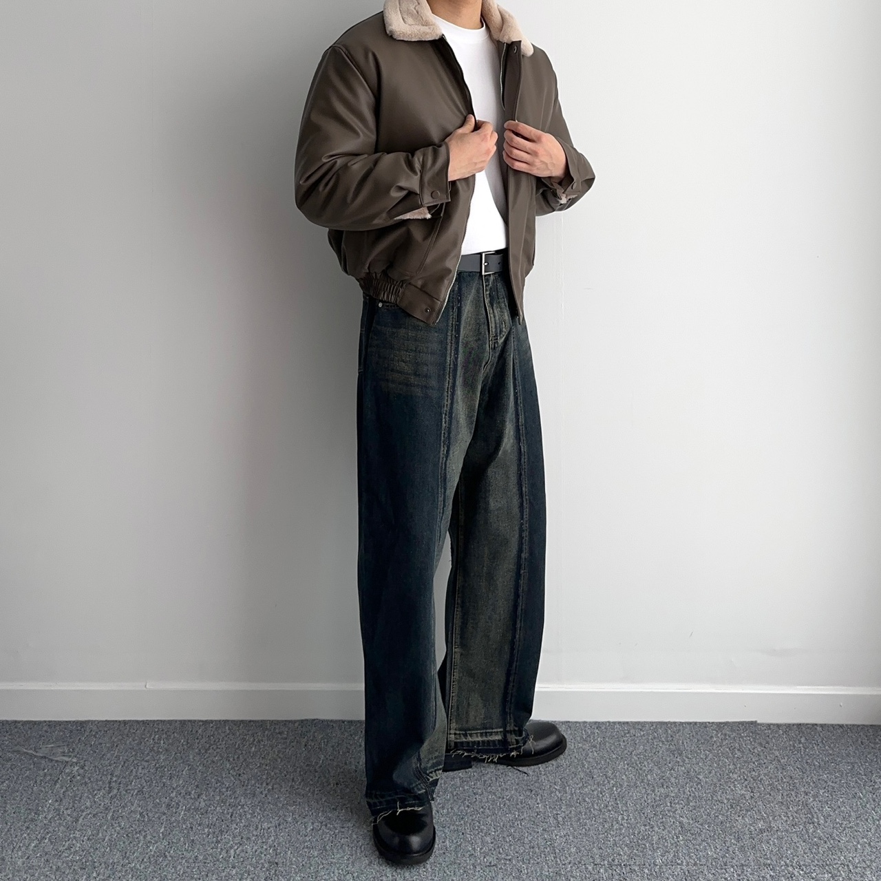 1+1 남자흑청바지 남자통청바지 - 상세 이미지 3