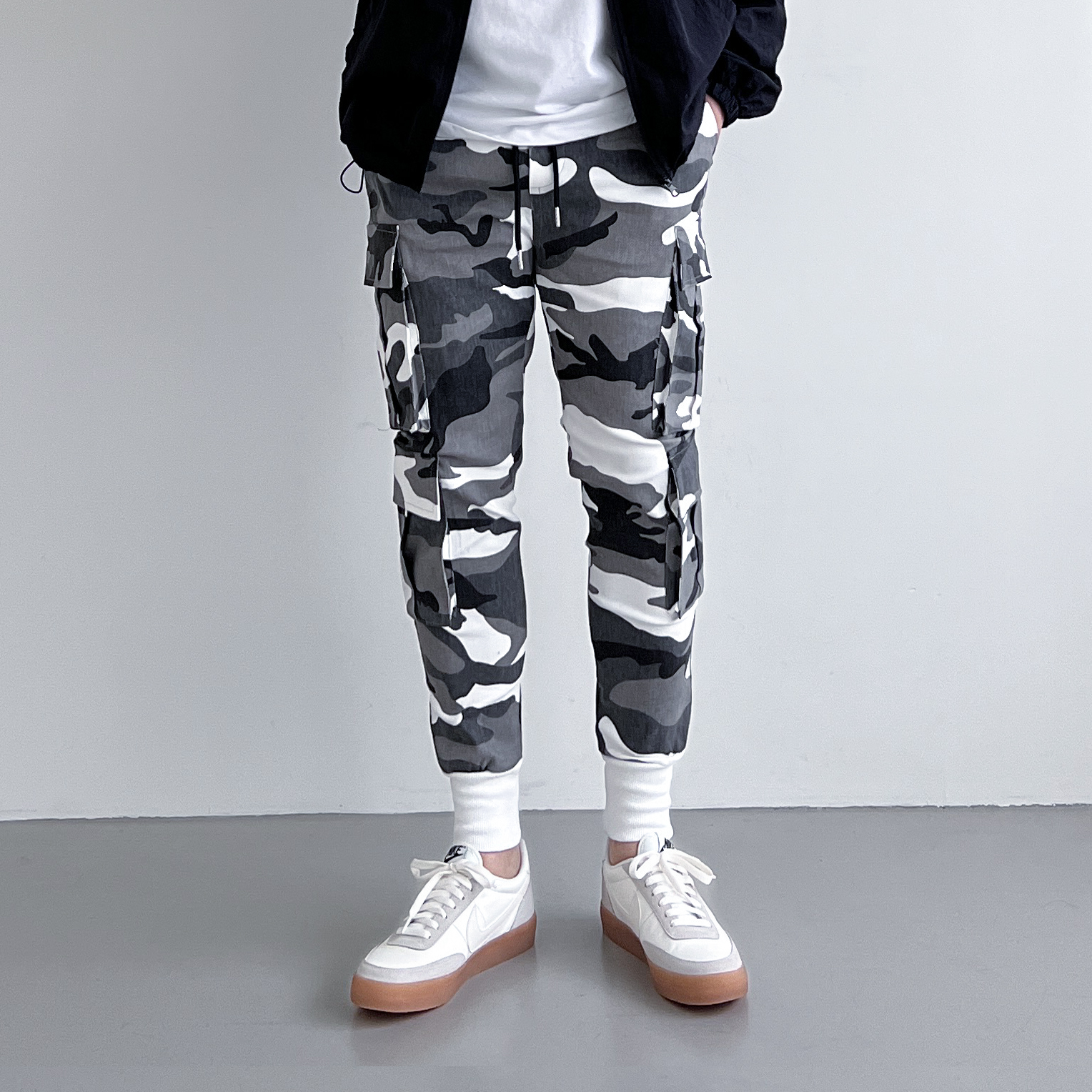 밀리터리조거팬츠 카모바지 남자 카고 조거팬츠 전술 작업 빅사이즈 건빵 - 상세 이미지 5
