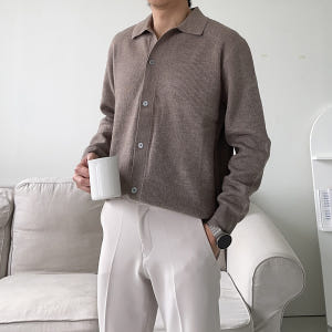 남자가디건 캐시미어 남자 카라 가디건 착용 후기 | 사이즈/핏 총정리 - 상품 이미지 2